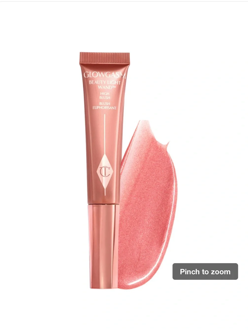Charlotte Tilbury Glowgasm Beauty Light Wand High Blush - Pinkgasm.